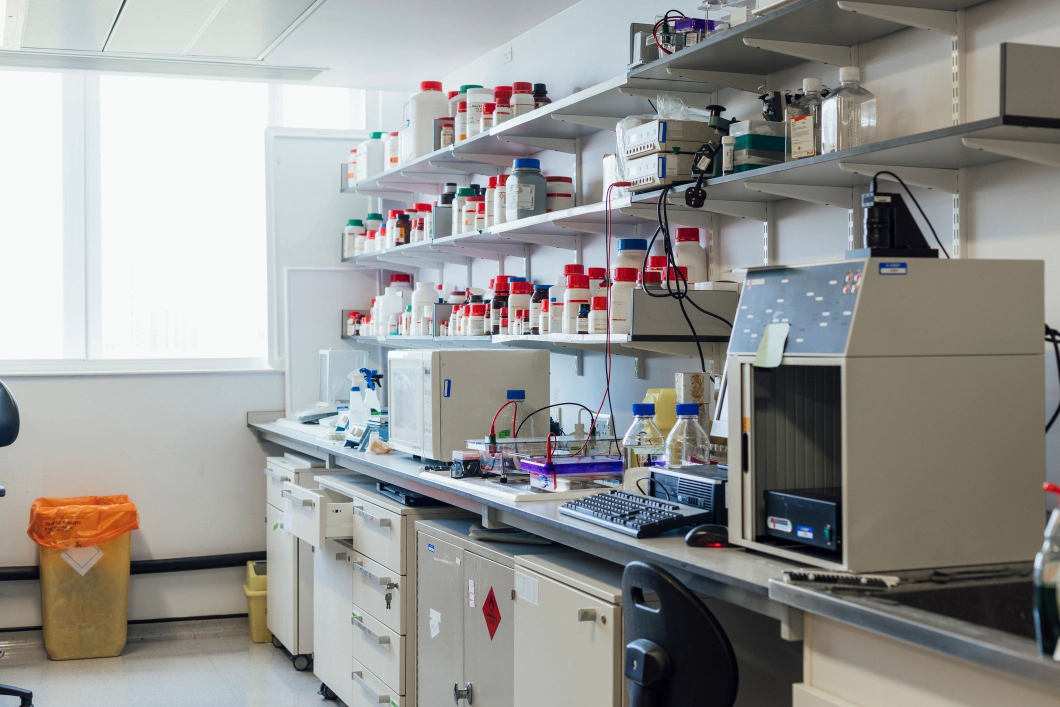 Medical laboratory interior